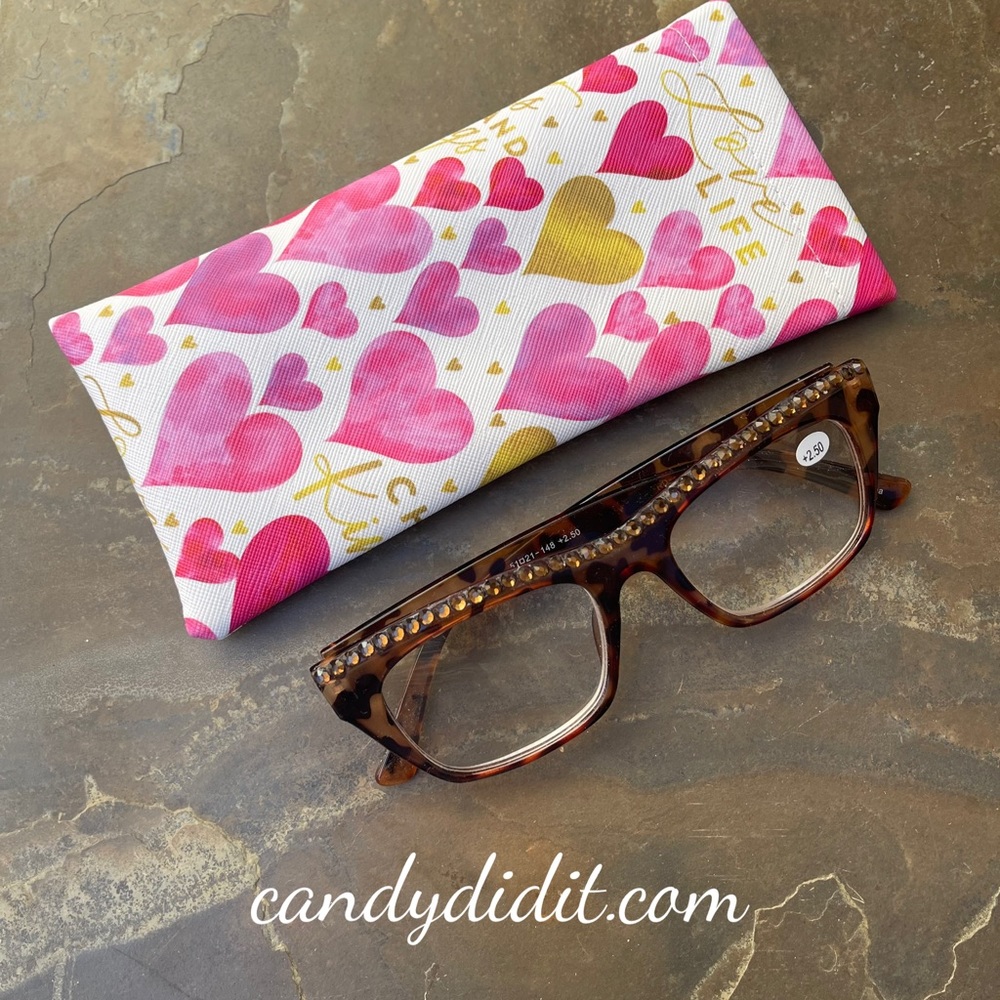 NWT Candy Did It! Brown On Brown Animal Print Bling Readers Strength 2.50 Wit…